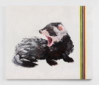 Ferret by Kirsten Everberg contemporary artwork painting