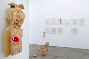 Exhibition view: Roza El-Hassan, Thomas Erben Gallery, New York (30 October–13 December 2014). Courtesy Thomas Erben Gallery.