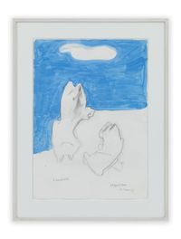 2 Verzückte (2 in Ecstasy) by Maria Lassnig contemporary artwork works on paper