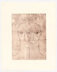 Walking together separate ways 1/1 by Peggy Kuiper contemporary artwork print