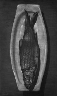 Fish(سمكة) by Youssef Abdelké contemporary artwork works on paper, drawing