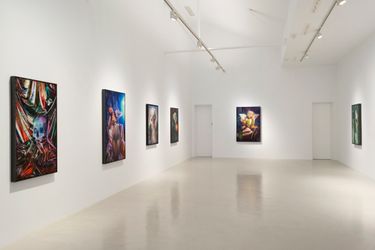 Exhibition view: Martin Eder, There is no Hell like an old Hell, Galeria Hilario Galguera, Madrid (21 February–20 April 2023). Courtesy Galeria Hilario Galguera.