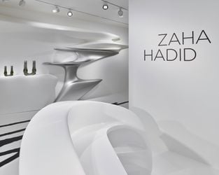 Exhibition view: Zaha Hadid, Abstracting the Landscape, Galerie Gmurzynska, Paradeplatz, Zurich (26 April–31 July 2021). Courtesy Galerie Gmurzynska.