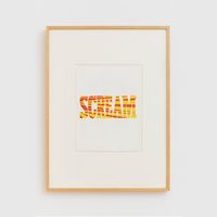 Red Yellow Scream by Ed Ruscha contemporary artwork painting, works on paper, drawing