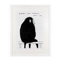 Monkey Isn't Thinking About You by David Shrigley contemporary artwork 1
