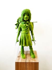 Mossgirl with Two Glass Crosses by Kim Simonsson contemporary artwork sculpture