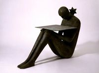 Figura con stella by Mimmo Paladino contemporary artwork sculpture