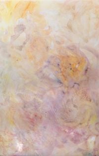 Materialkarte 1 (Giallo Reale Rosato) by Markus Hanakam & Roswitha Schuller contemporary artwork painting, works on paper