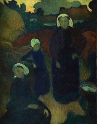 Les Bretonnes by MAURICE DENIS contemporary artwork painting