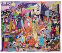A Perfect Match by Grayson Perry contemporary artwork textile