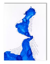 Persian Gulf / Cobalt by Burçak Bingöl contemporary artwork works on paper