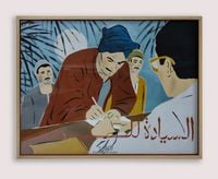 Al Seyada Lel Shaab - Icons of the Nile 177 by Chant Avedissian contemporary artwork painting, works on paper