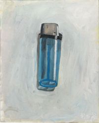 Blue Lighter by Zhang Yangbiao contemporary artwork painting, works on paper