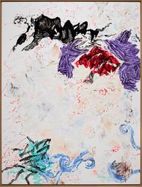 Triptych, 2018 (7.31.18) (center) by Oliver Lee Jackson contemporary artwork painting, works on paper