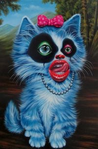 Miss Cat by Angelo Volpe contemporary artwork painting