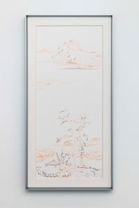 Copy Ni Zan’s Autumn Pavilion and Tree by Cui Jie contemporary artwork works on paper