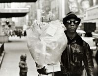 Flower Messenger, Times Square by Frank Paulin contemporary artwork photography