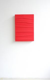 Monochrome (Red) by Angela De La Cruz contemporary artwork sculpture