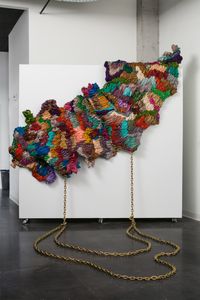 The weight of the world by Suchitra Mattai contemporary artwork textile