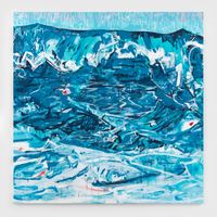 Untitled (Wave, blue) by Cy Gavin contemporary artwork painting