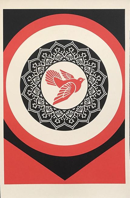 Rise from the Ashes (Red) by Shepard Fairey contemporary artwork
