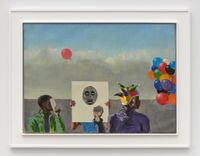 Balloons by Hughie Lee-Smith contemporary artwork painting, works on paper