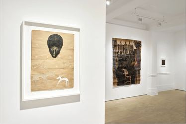 Exhibition view: Fathi Hassan, I can see you smiling Fatma, Richard Saltoun Gallery, London (9 April - 25 May). Courtesy Richard Saltoun Gallery, London, Rome and New York 