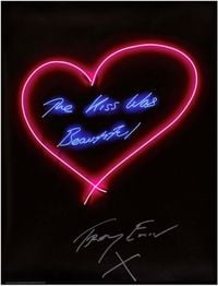 The Kiss Was Beautiful by Tracey Emin contemporary artwork print