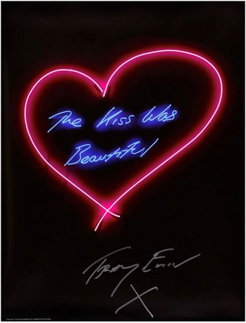 The Kiss Was Beautiful by Tracey Emin contemporary artwork