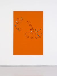 Irresistible Force Paradox (Signal Orange 116) by Ryan Gander contemporary artwork painting, sculpture