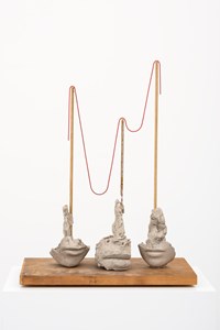 Still Life With Thin Red Rope by Mark Manders contemporary artwork sculpture