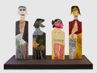 Die Wächter-Familie by Ursula contemporary artwork sculpture