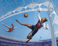 Soccer by Alexis Rockman contemporary artwork painting