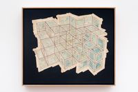 Square Expanse by Gerhard Marx contemporary artwork works on paper, mixed media