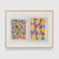 Two Paintings by Jasper Johns contemporary artwork works on paper, drawing