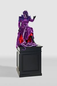 Ascension of the Purple Figure by Mary Sibande contemporary artwork sculpture