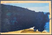 Found Postcard Monoprint (California Coastline) by Tacita Dean contemporary artwork 2