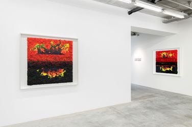 Exhibition view: Vaughn Spann, Smoke Signals, Almine Rech, Brussels (3 September–10 October 2020). Courtesy Almine Rech.