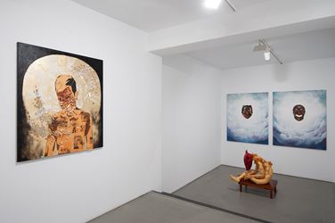 Exhibition view: Timothy Hyunsoo Lee, XOXO, comet boy, Sabrina Amrani Gallery, Madera (20 February–12 April 2019). Courtesy Sabrina Amrani Gallery.