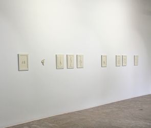 Exhibition view: Elias Nafaa and Laetitia Hakim & Tarek Haddad, ebb & flow: on power and loss, Galerie Tanit, Beyrouth (9 March–22 April 2023). Courtesy Galerie Tanit.