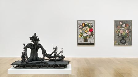 Exhibition view: Matthew Day Jackson, Still Life and the Reclining Nude, Hauser & Wirth London (1 March–28 April 2018). © Matthew Day Jackson. Courtesy the artist and Hauser & Wirth. Photo: Matthew Kroening.