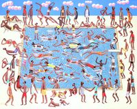 Public Pool by Kitti Narod contemporary artwork painting