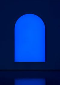 Alien Blue Window (Atris, Via San Tomaso 53) by Pamela Rosenkranz contemporary artwork mixed media
