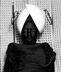 Zanele Muholi, Zine XX, Melbourne, Australia (2020). Edition 1/8. Gelatin silver print in frame. 60 x 50 cm; framing Size: 62.8 x 52.8 cm. Courtesy the artist and Pearl Lam Galleries.Image from:Zanele Muholi Stakes Their ClaimRead ConversationFollow ArtistEnquire