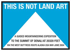 This Is Not Land Art. Alaska USA 2004 by Hamish Fulton contemporary artwork works on paper