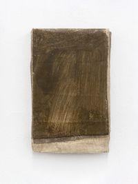 Untitled (Calendar Painting Brown) by Lawrence Carroll contemporary artwork painting, sculpture