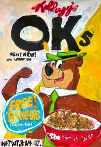 Big Cereal (Kellogg’s OKs) by KINJO contemporary artwork painting, works on paper, drawing
