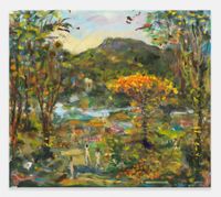 Poplar Tree, Autumn by Verne Dawson contemporary artwork painting