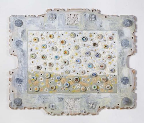 Eyeball Painting 2 by Ashley Bickerton contemporary artwork mixed media