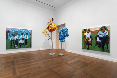 Exhibition view: Henry Taylor, From Sugar to Shit, Hauser & Wirth, Paris (14 October 2023–7 January 2024). © Henry Taylor. Courtesy the artist and Hauser & Wirth. Photo: Nicolas Brasseur.